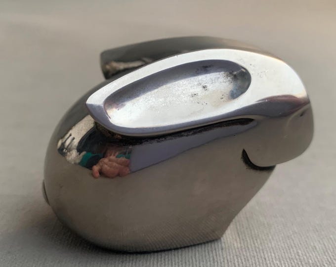 Small sculpture of rabbit in plated silver Dansk International Designs Denmark