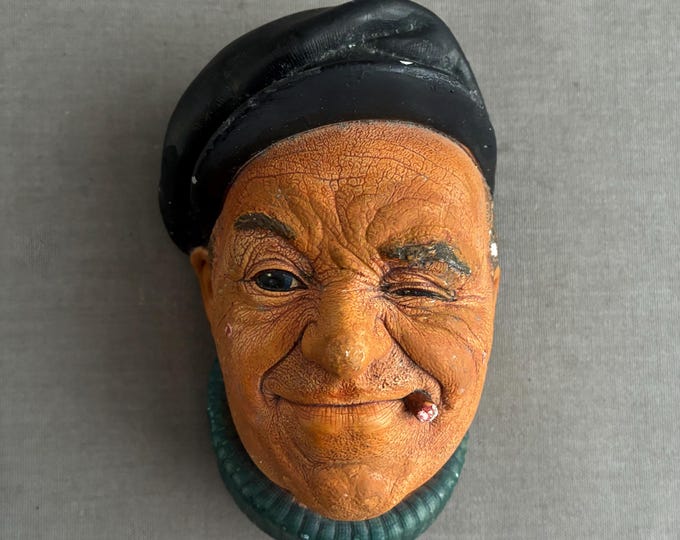 Bossons "Boatman" chalkware wall plaque  1967