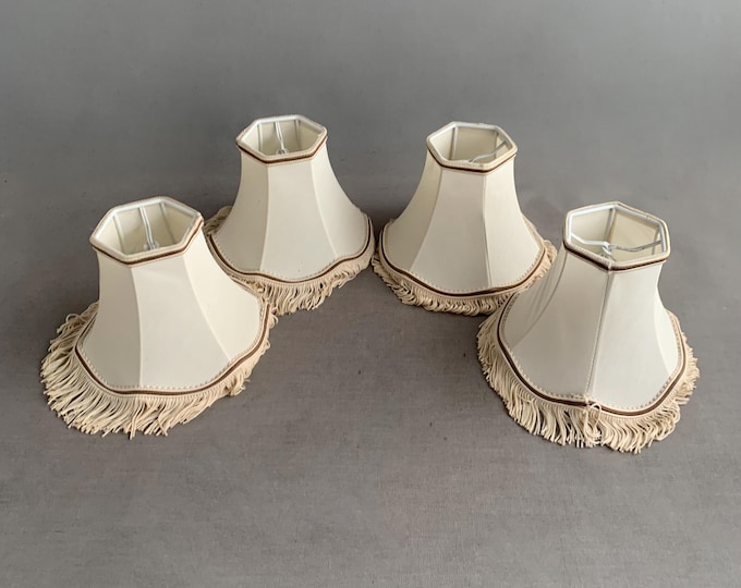 little tasseled lampshades x 4