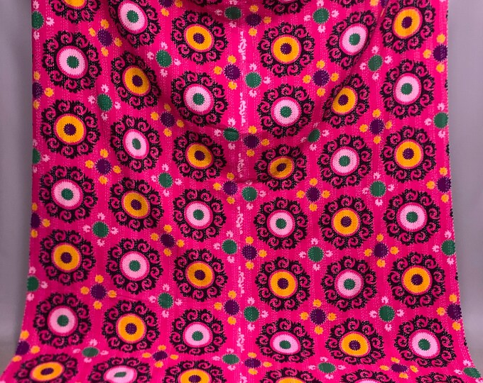 Bright Indian block printed Cotton kantha quilt king size