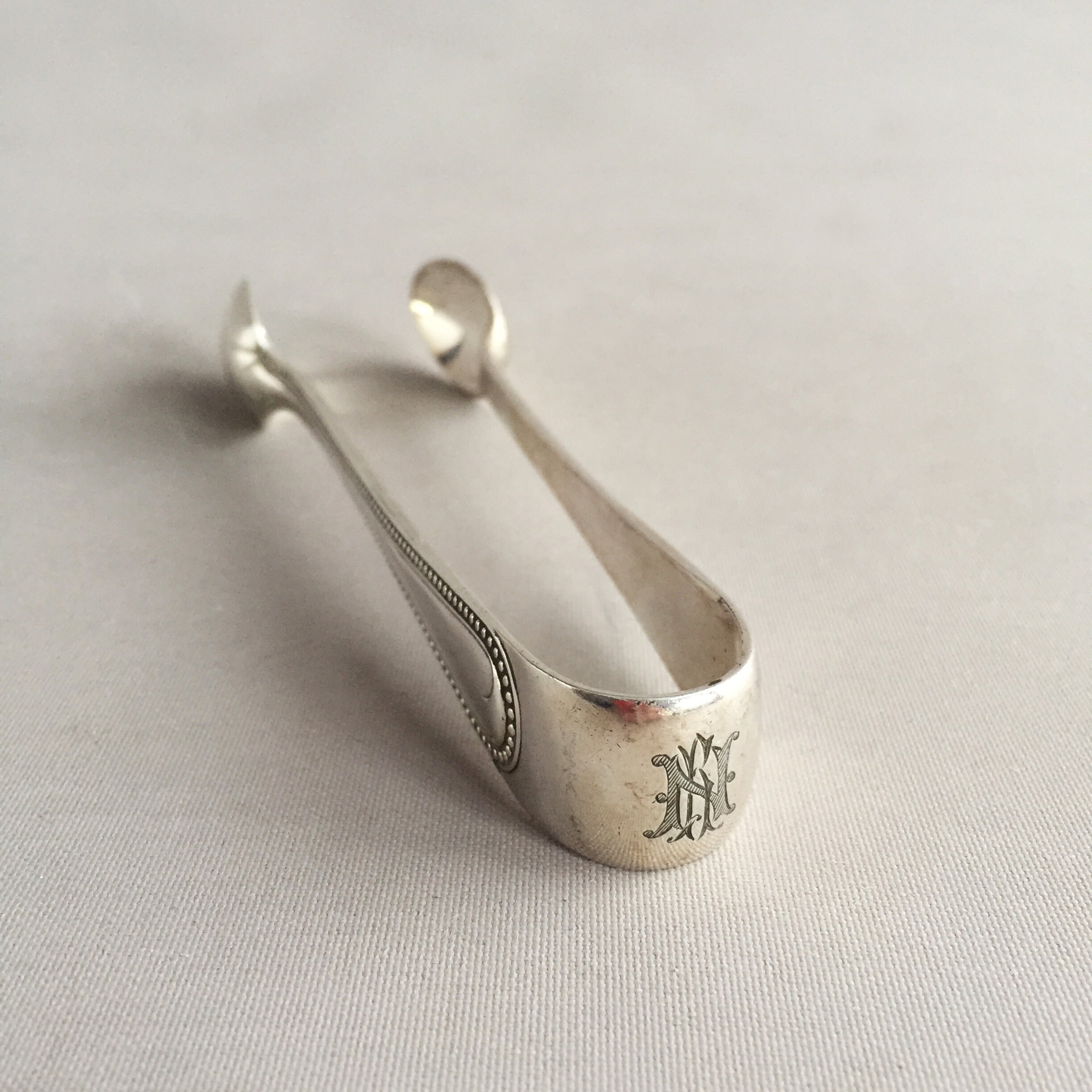 silver sugar tongs