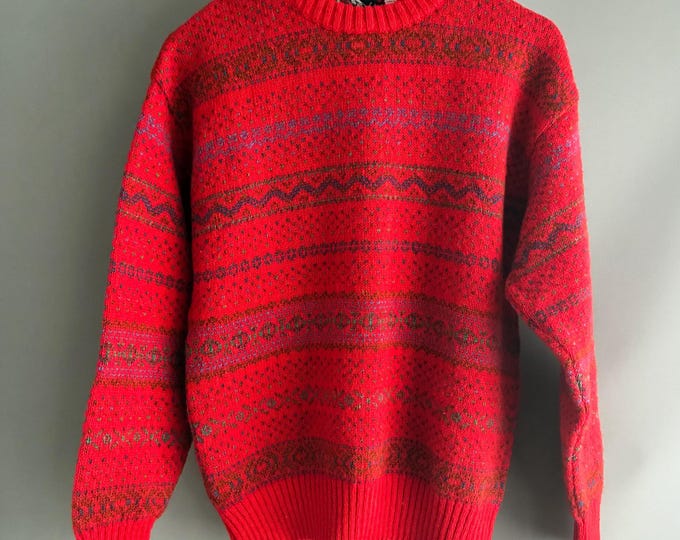 1980s pure wool ski Jumper