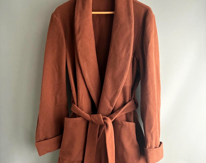 1960s Pure wool mens robe/ dressing gown