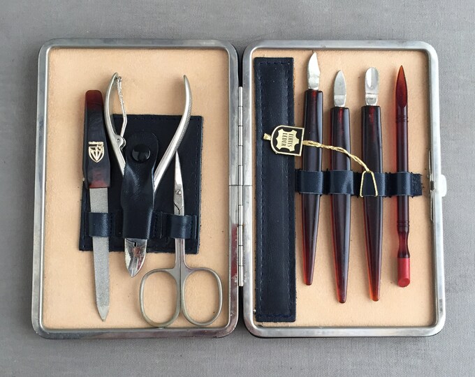 1960s nail grooming kit/ manicure kit