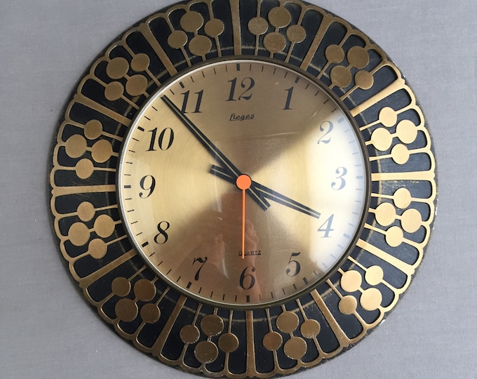 mid-century wall clock