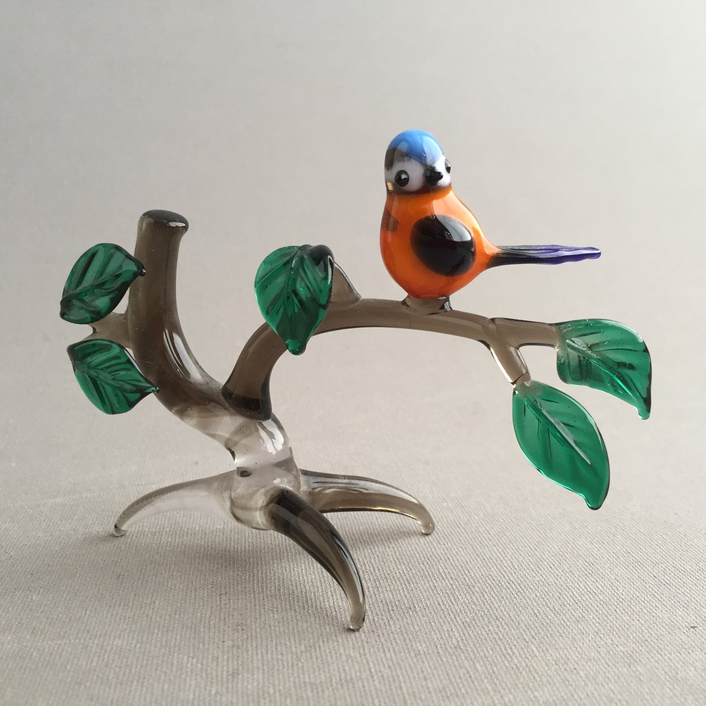 glass bird ornament