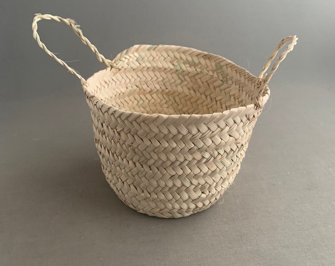 little woven egg basket