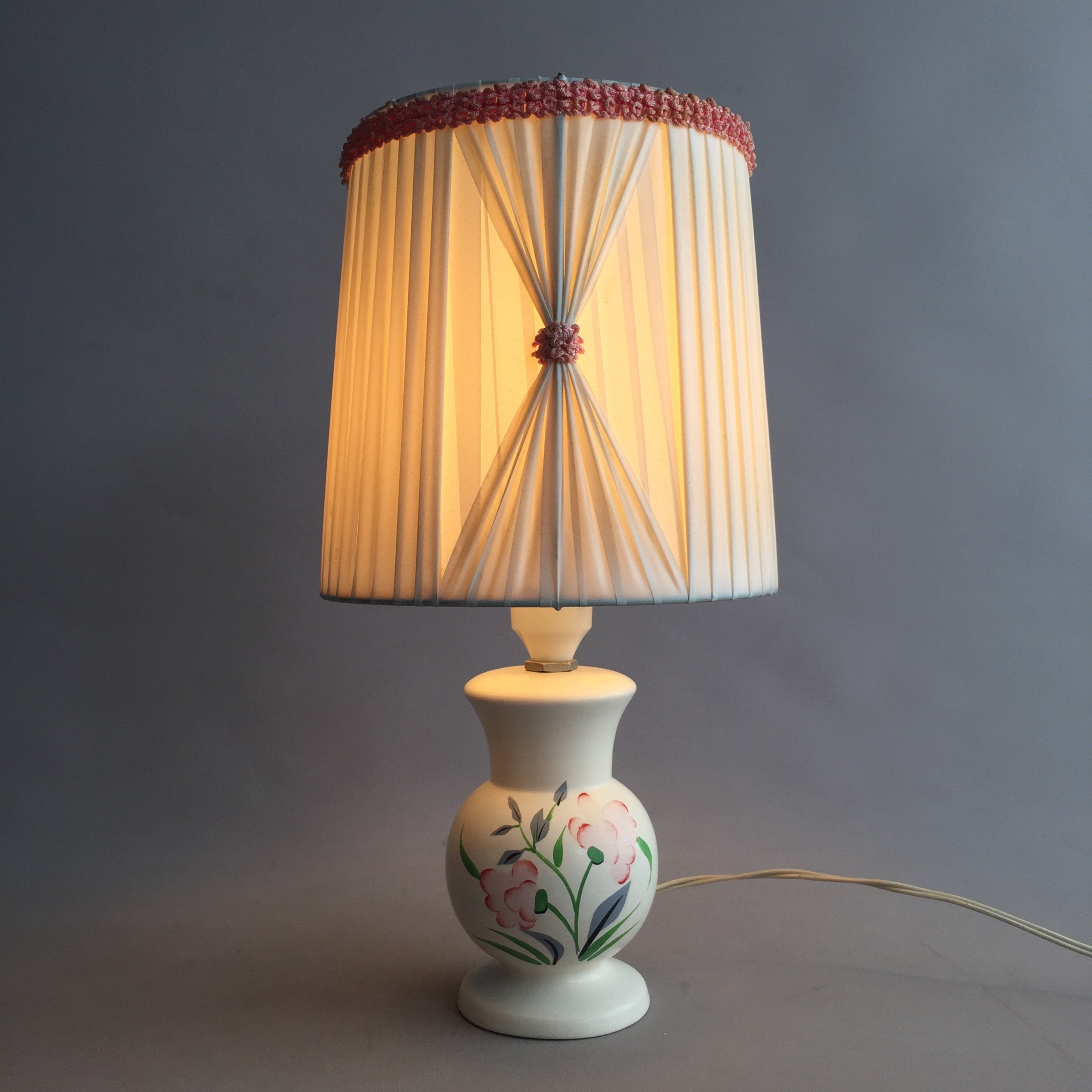 1950s lamp base and shade