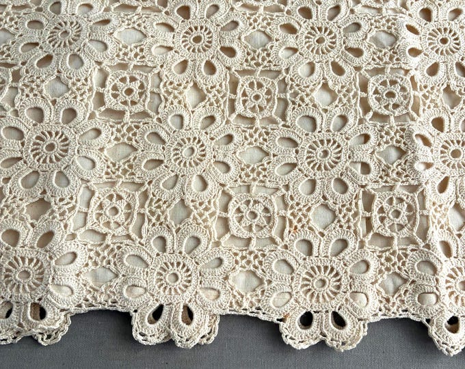 cotton Crochet rectangular pillow slips