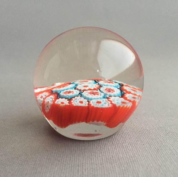 Murano Millefiori Glass Bauble Paper Weight - Etsy