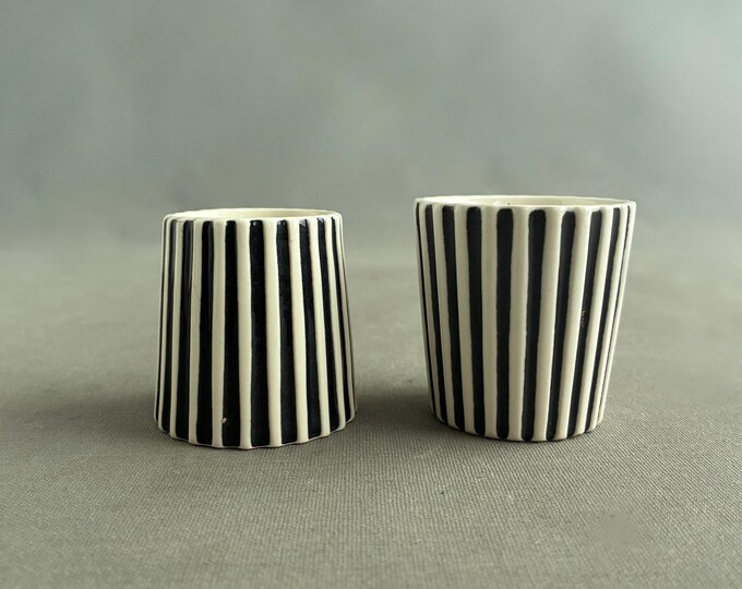Hornsea Pottery 'Summit' egg cup and mustard pot