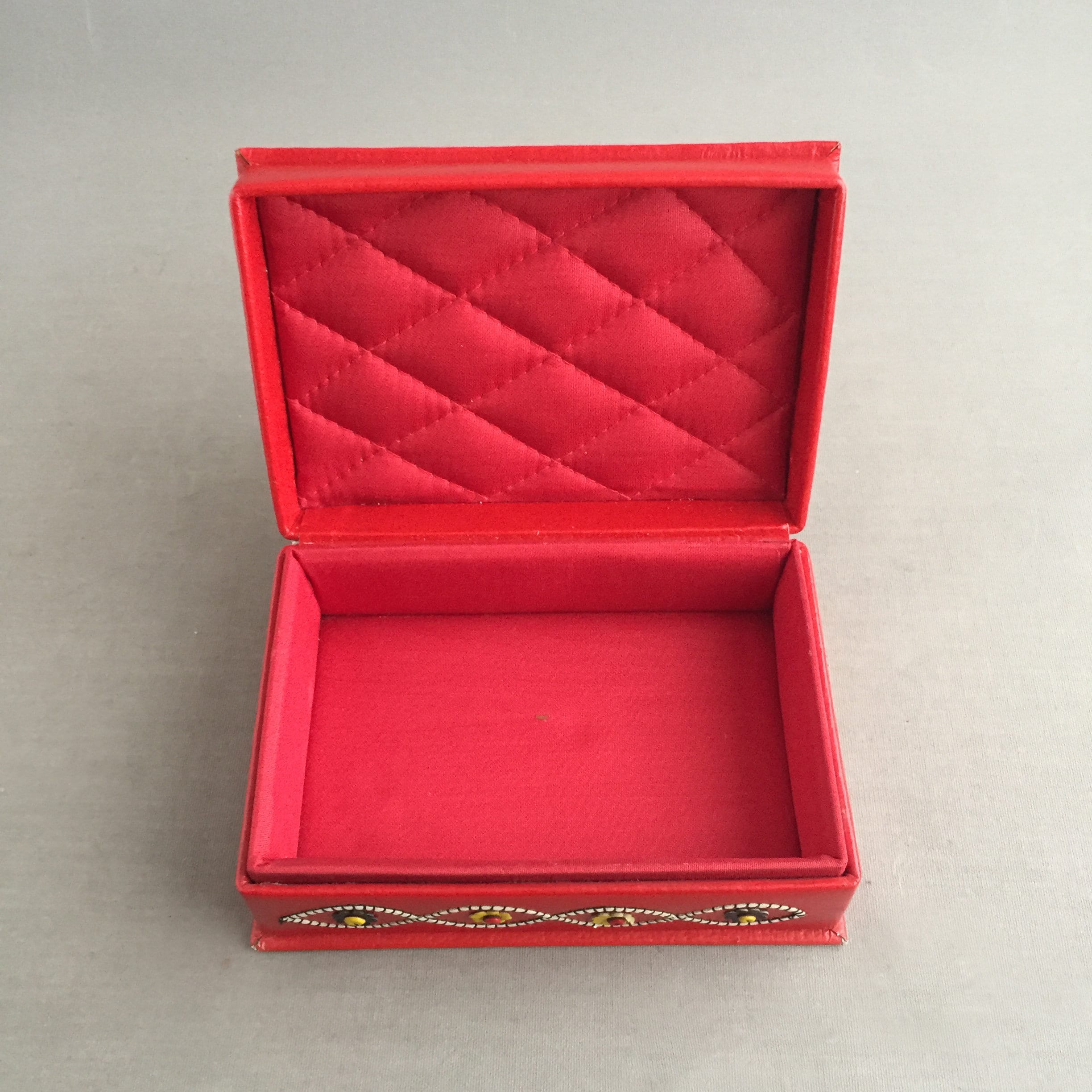 Shanti Leather Jewellery box Animal skin print- Rectangle and