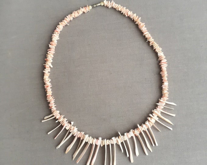 1970s conch shell necklace