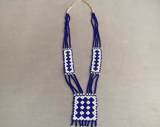 vintage native bead necklace