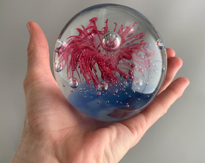 studio glass paper weight