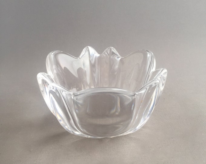 Orrefors Dala Petal Crystal Bowl Vase