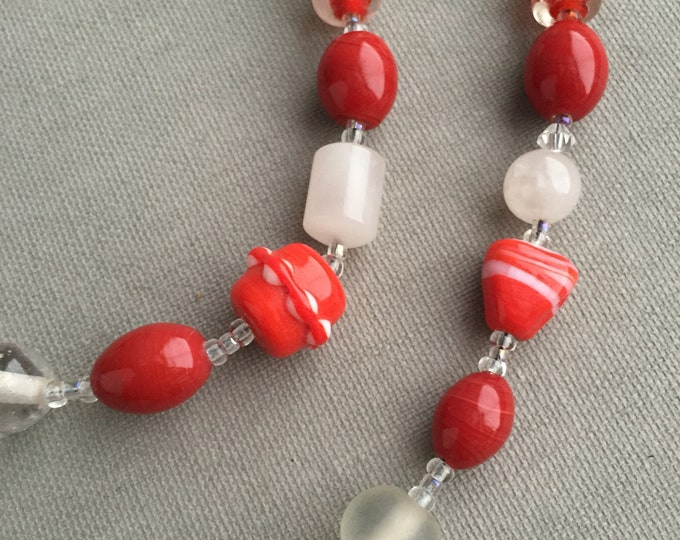 studio glass bead necklace