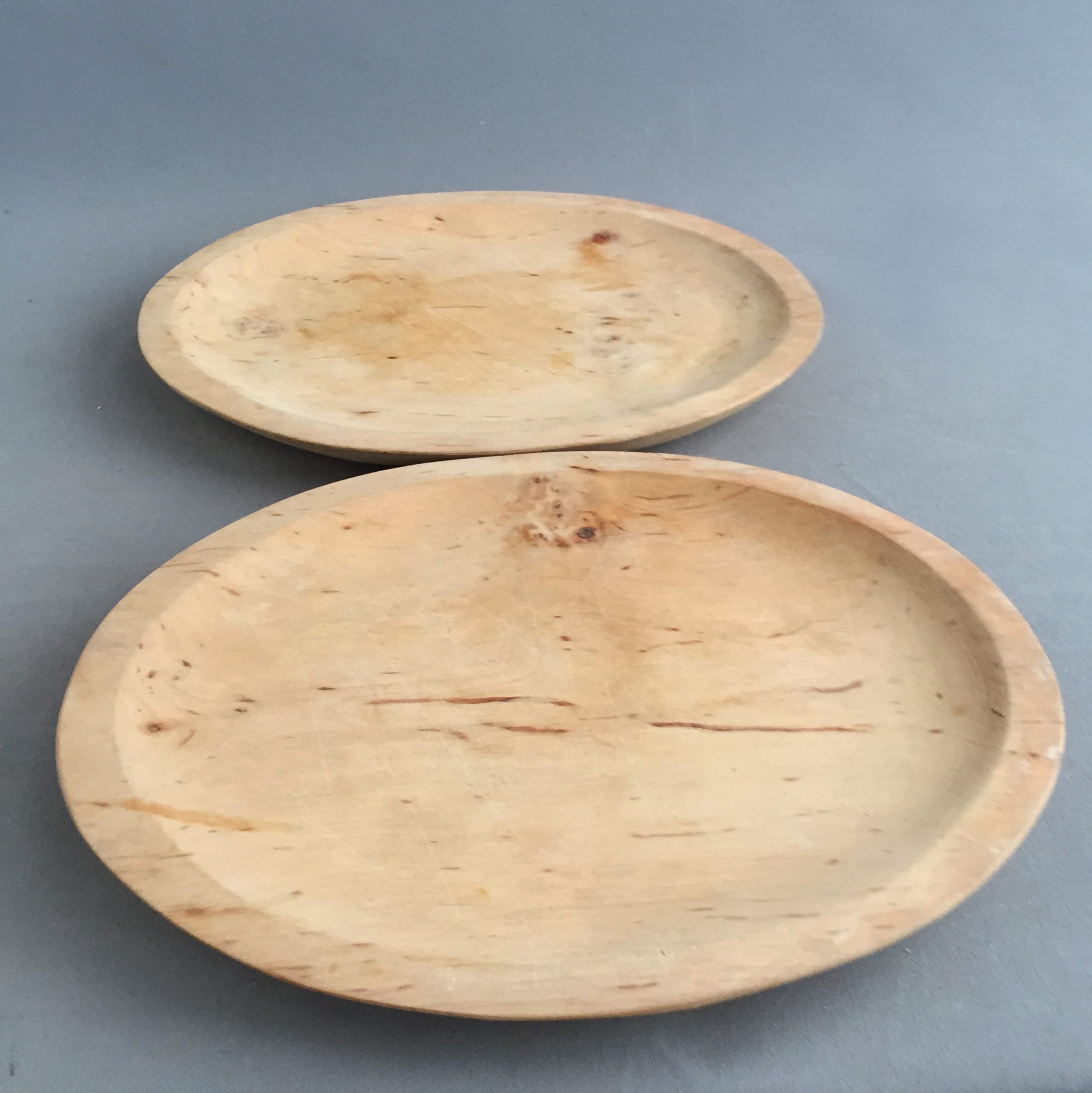 wooden plate set