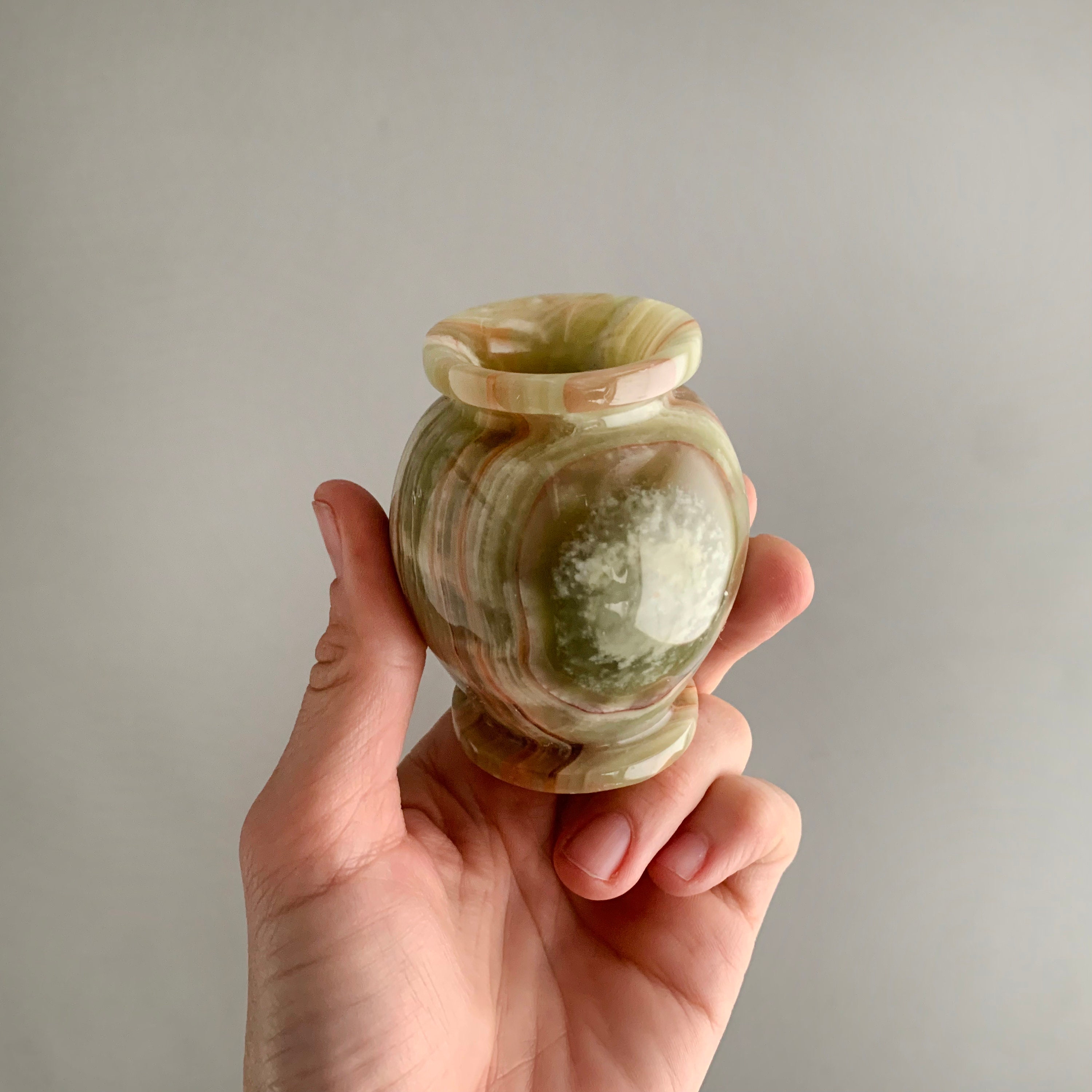小さなオニキス石の花瓶 - Etsy 日本