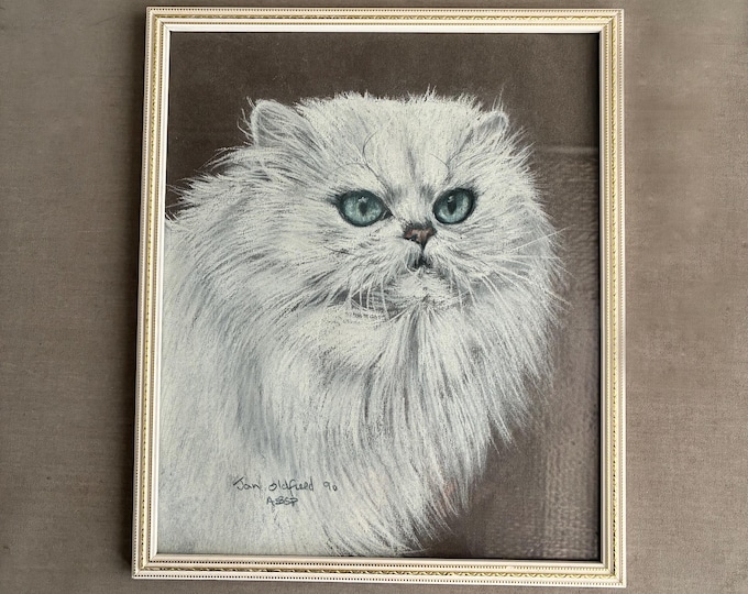 original art persian cat drawing