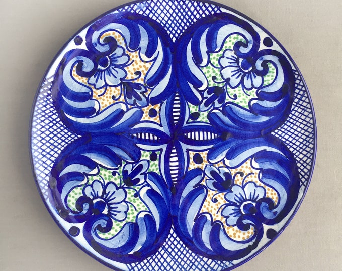 hand painted plate