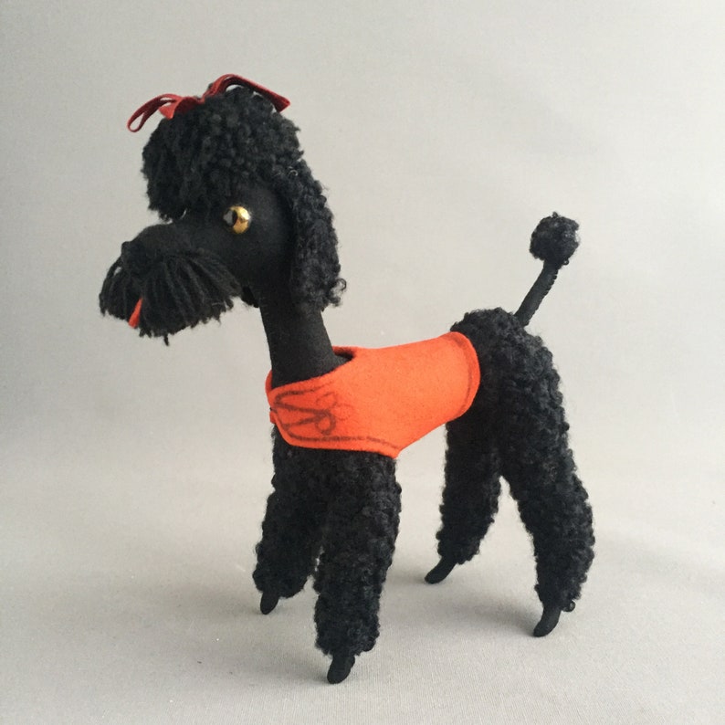 1950s felt poodle