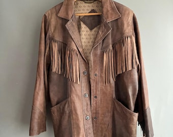 western style leather tassel jacket