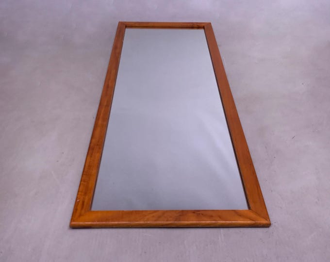 Teak wood frame mirror