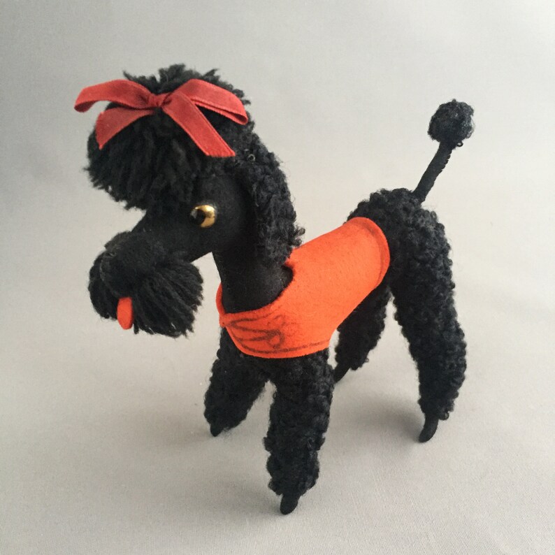 1950s felt poodle