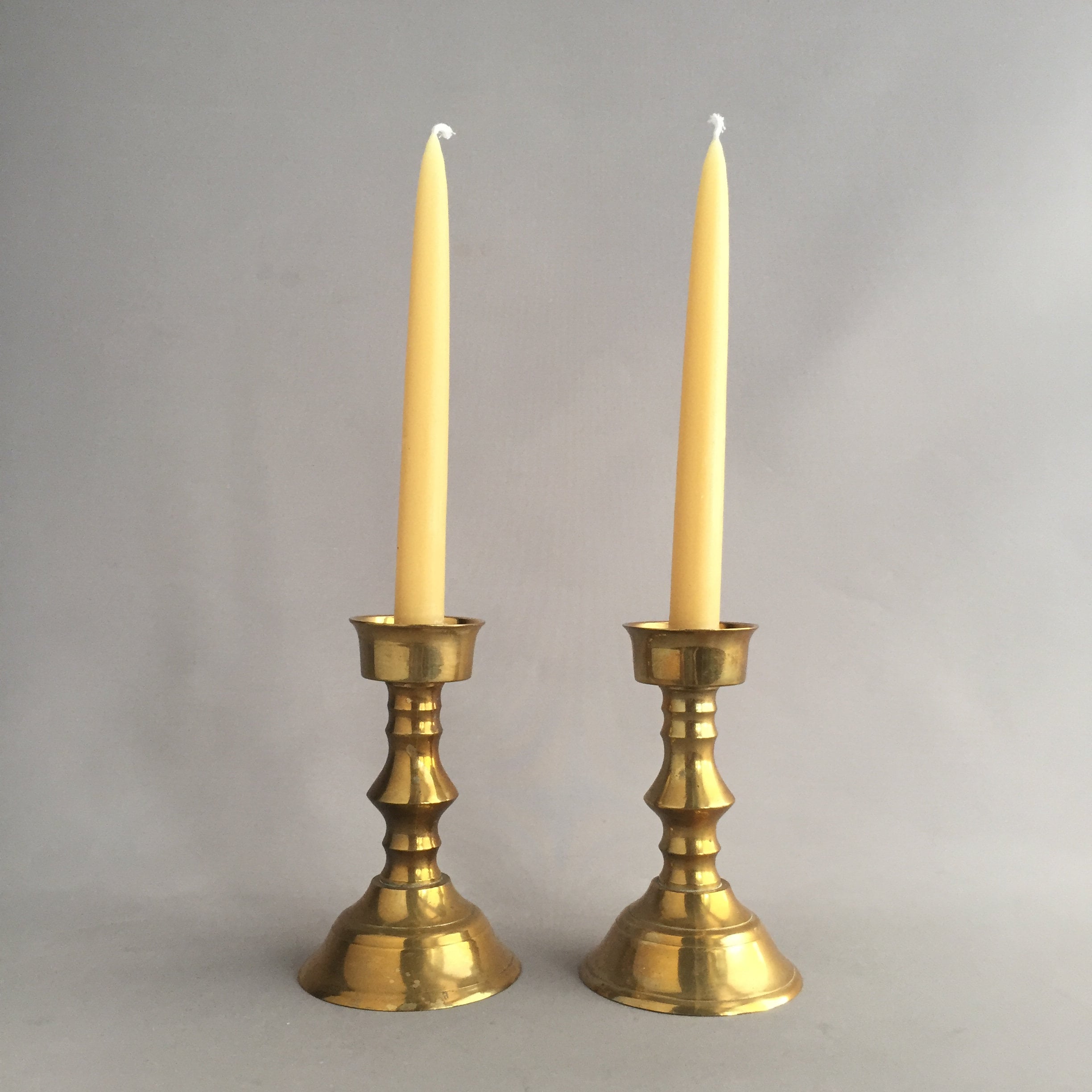 brass candle holders