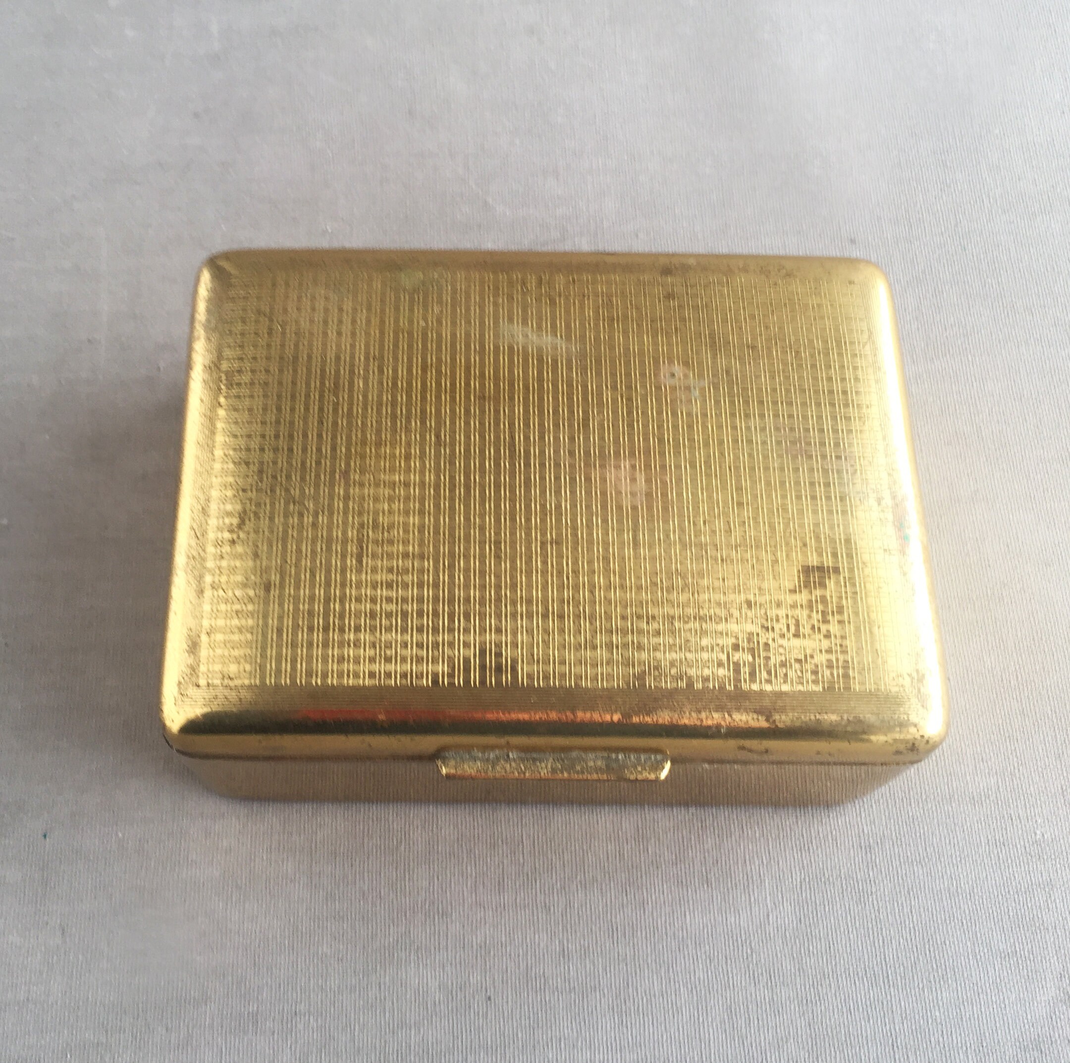 old brass cigar box