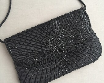 1980s little beaded evening bag