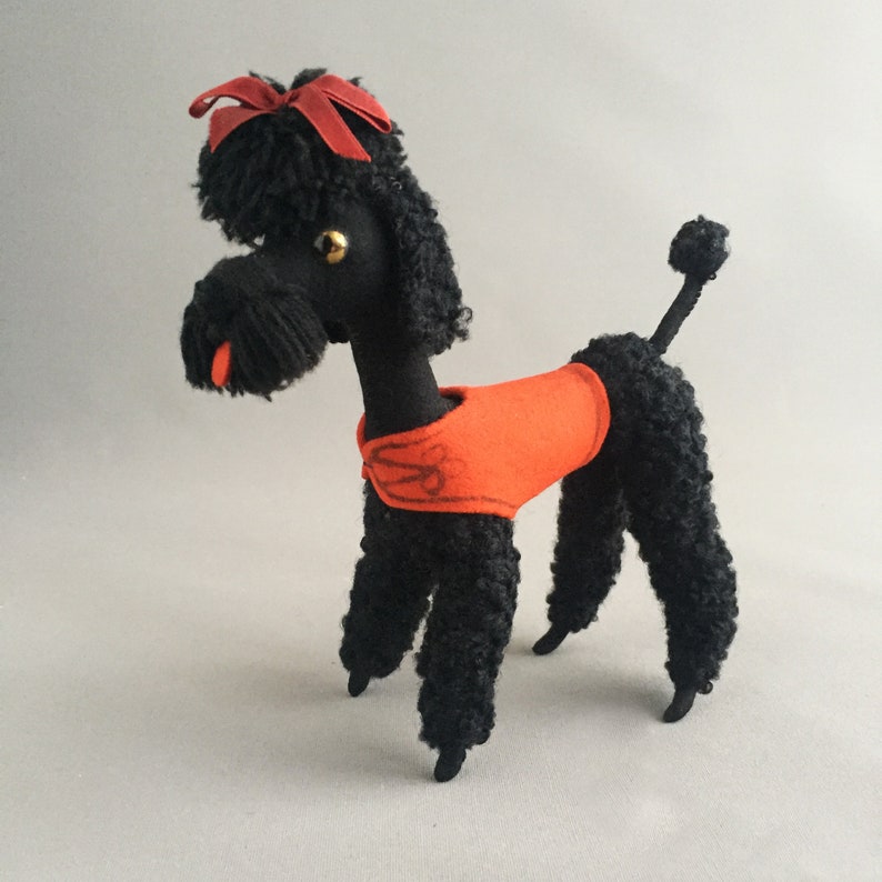 1950s felt poodle