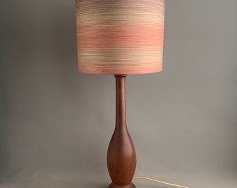 Danish teak table lamp