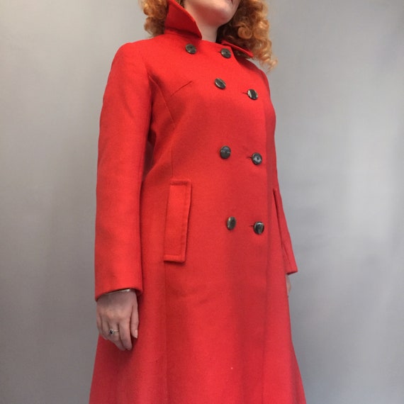 Aquascutum red wool coat