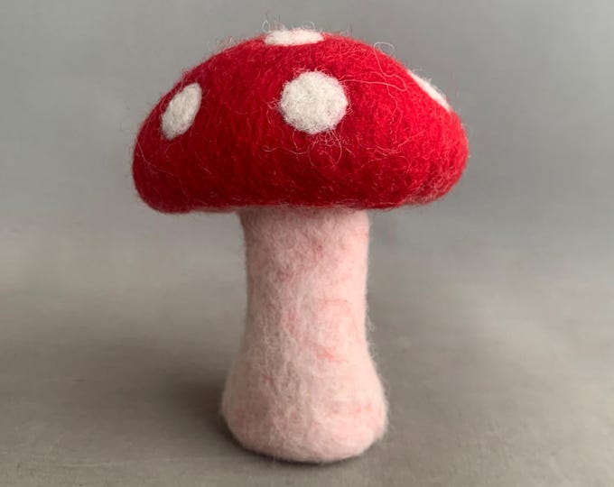 handmade wool mushroom