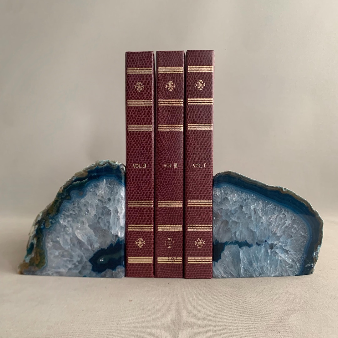 ブックエンド 1 ペア ストーン ブックエンド 瑪瑙ブック ホルダー