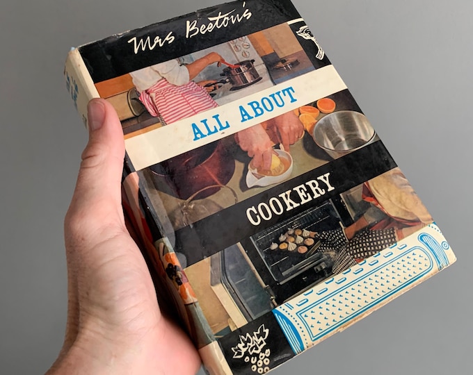 Mrs. Beeton's All About Cookery Vintage Hardcover Cookbook (1967)