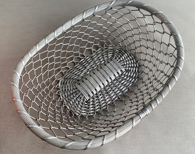 large woven french bread basket