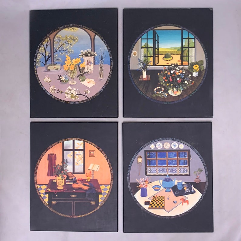 Block Mounted 1970s Poster Set Etsy