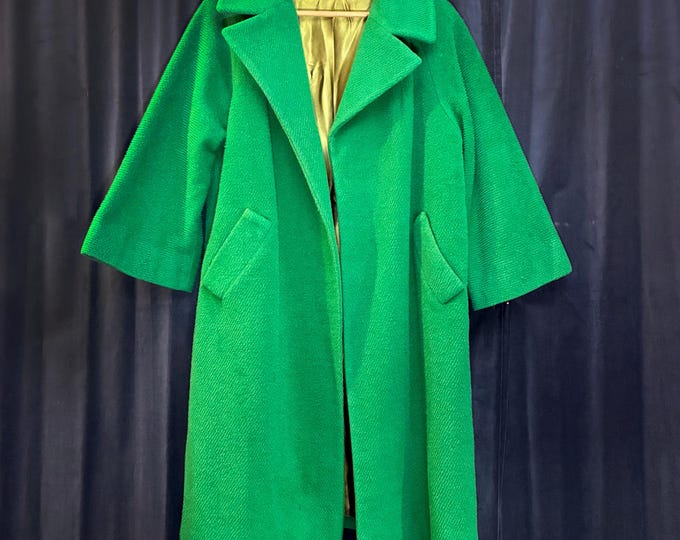 Lilli Ann Wool Mohair Swing Coat 1960s