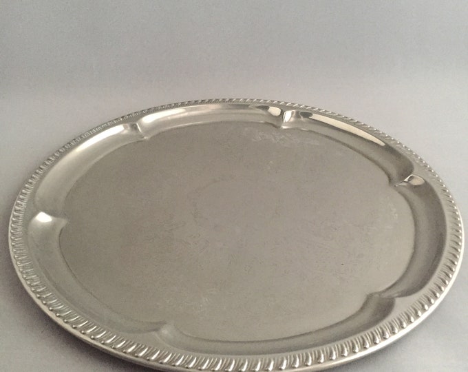 silver plated tray