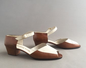 1930 style leather sandals uk size 6