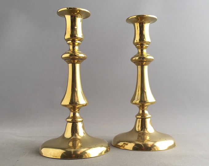 brass candle holders