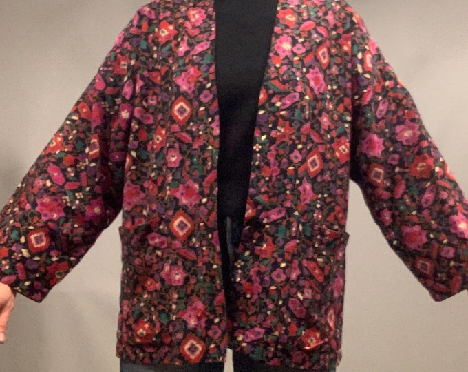 1970s indian cotton kaftan/ kimono style jacket