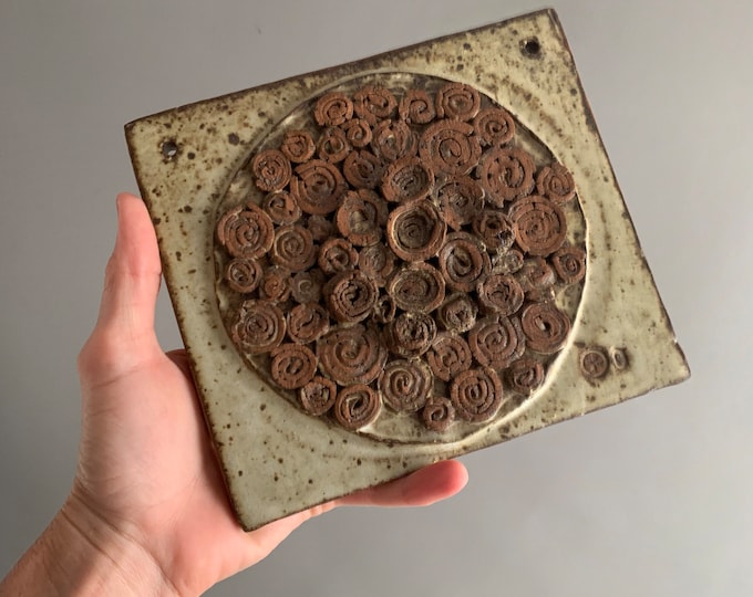 studio pottery ceramic wall plaque