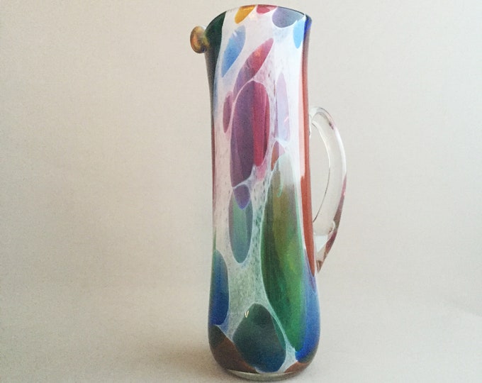 Shakspeare Glass art glass 'nougat ' jug