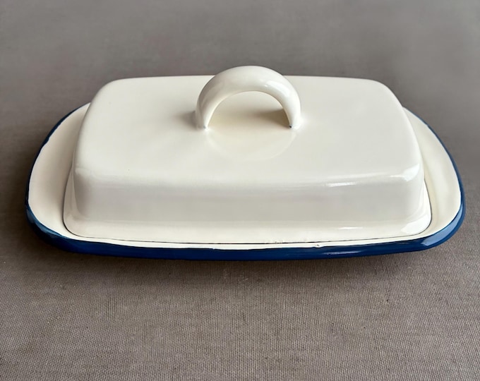 enamel butter dish