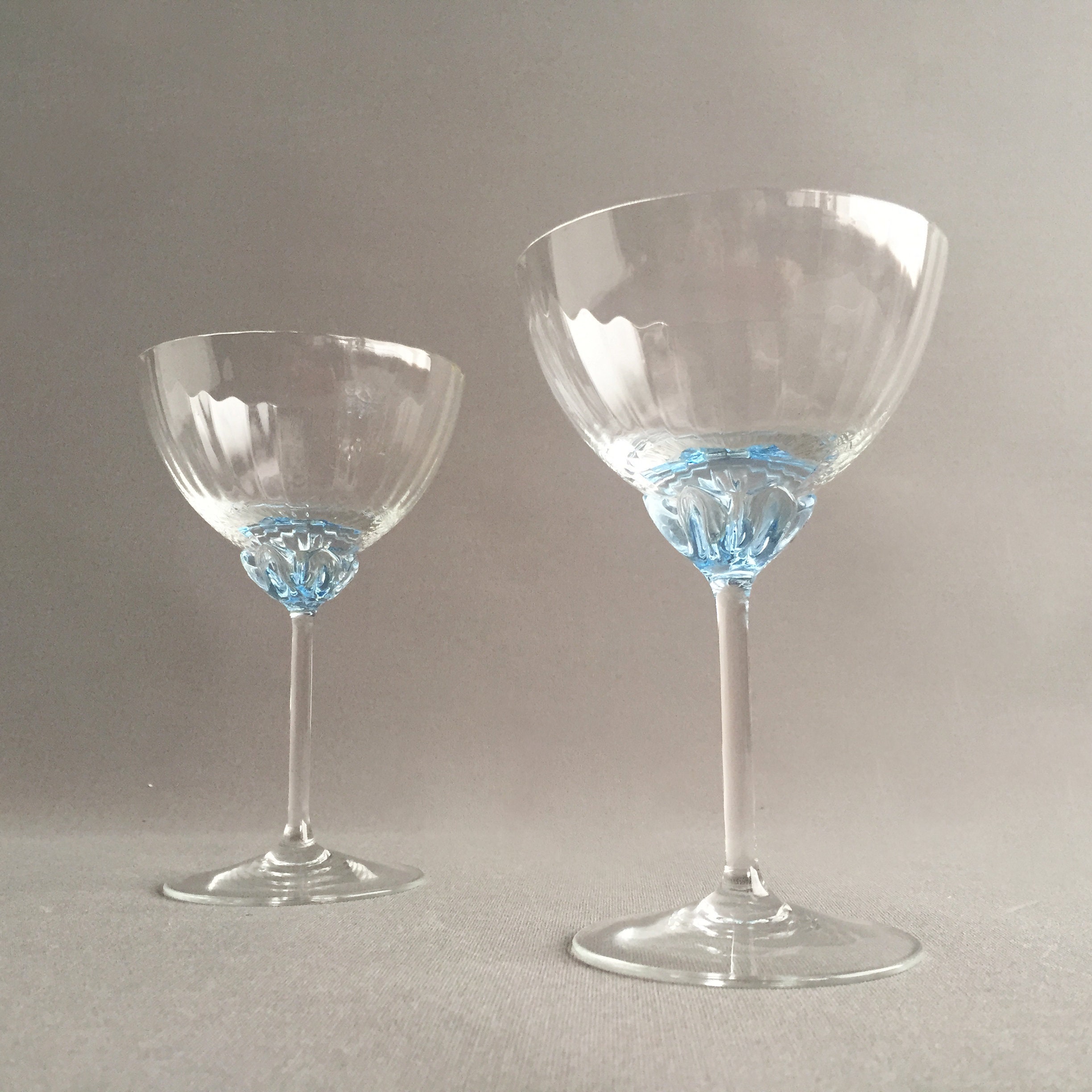 Vintage Coupe Stem Champagne Glasses