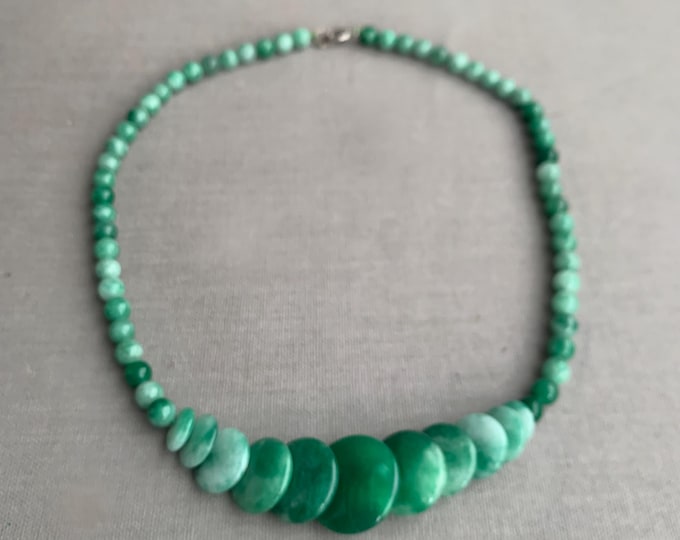 Jade choker necklace